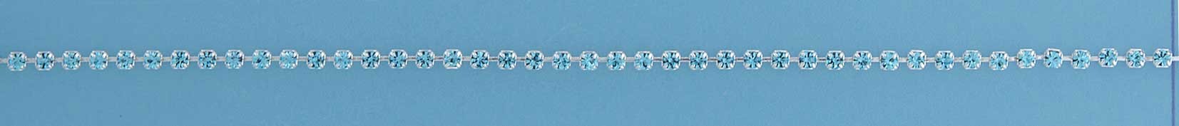SPC 2mm BLUE CRYSTAL TENNIS BRACELET