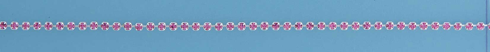 SPC 2mm PINK CRYSTAL TENNIS BRACELET