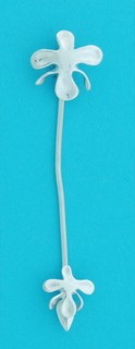 SPC ORCHID/SNAKE CHAIN LEAF SLIDER PEND=