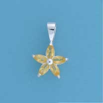 SPC 12mm MARQUISE IMM.TOPAZ FLOWER PEND=