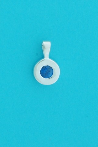 SPC 9mm PLAIN RIM ASST.COLOUR CZ PENDS.