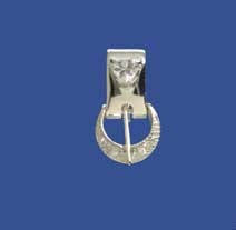 SPC HEART CZ BUCKLE SLIDER PENDANT     =