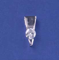 SPC 17x7mm TRIANGLE PENDANT WITH 6mm CZ