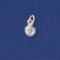 SPC 6mm ROUND CZ PENDANT               =