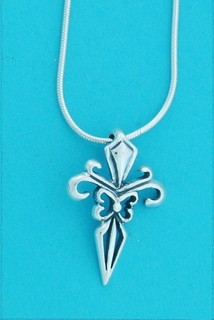 SPC PULL THRU 21x18mm FLEUR DE LYS CROSS