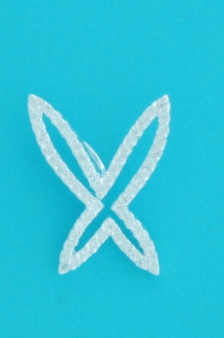 SPC CZ SET STYLISED BUTTERFLY PENDANT  =
