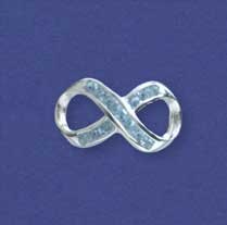 SPC ASST.STONE FIG.8 SLIDER PENDANTS   -
