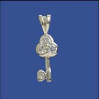 SPC CZ SET KEY PENDANT                 =