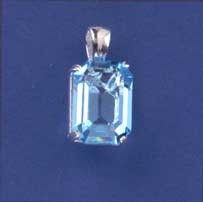 SPC 14x10 RECTANGULAR BLUE STONE PEND  =