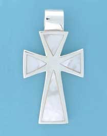 SPC 30x20mm M.O.P INLAID CROSS         =