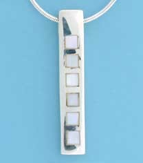 SPC INLAID M.O.P 35x6mm RECT PEND      =