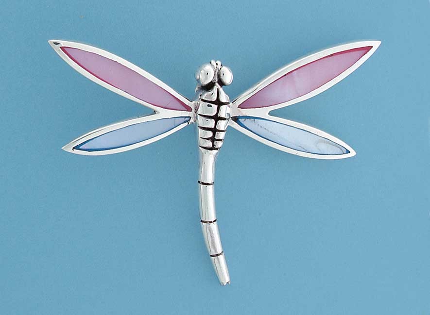 SPC 60mm INLAID M.O.P DRAGONFLY PEND.  =