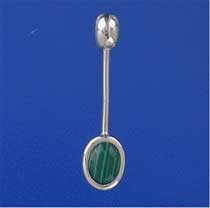 SPC OVAL MALACITE PENDULUM PENDANT