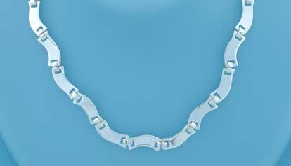 SPC 16" CURVED PLATE NECKLACE          =