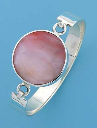 SPC 28mm ROUND ONYX CLIP BANGLE