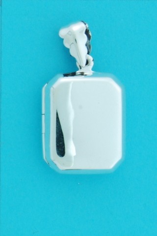 SPC 15MM RECT PLAIN LOCKET