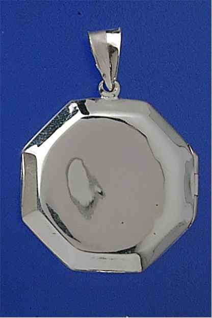 SPC 29mm POLISHED OCTAGONAL LOCKET