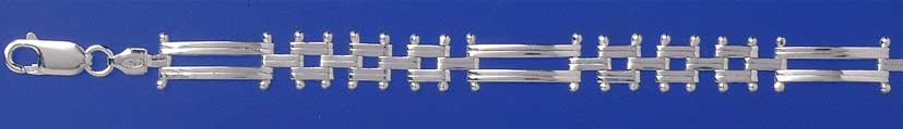 SPC GATE STYLE FANCY 3 ROW BRACELET