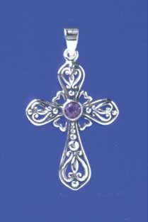 SPC AMETHYST FANCY CROSS               =