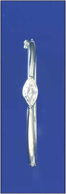 SPC 26x9 MARQUIS CZ CAST D SECT BANGLE-