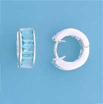 SPC BAGETTE SYN BT 14x5mm HINGED HOOPS =