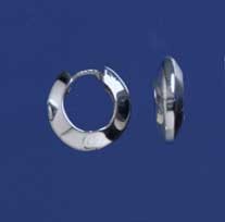SPC 13x5mm BEVELLED HINGED HOOPS       =