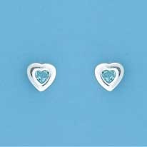 SPC 4mm HEART BT IN 7mm HEART STUDS    =