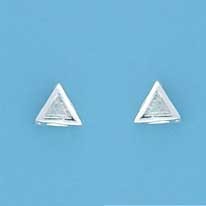 SPC 7mm TRIANGLE CZ STUDS              =