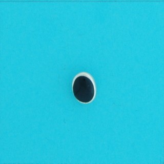 SPC 7X5mm OVAL ONYX STUD SOLD IN 2'S