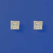 SPC 5mm SQUARE CZ STUDS