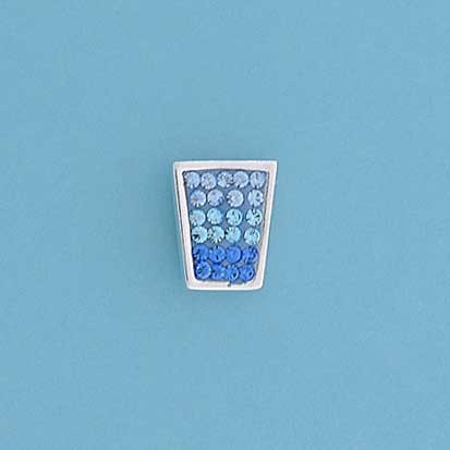 SPC FADING BLUE CRYSTAL SET STUDS      =