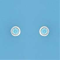 SPC 3mm IMM.TOPAZ SET IN 5mm ROUND STUD=