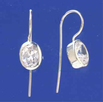 SPC OVAL CZ WIRE FITTING DROPS         =