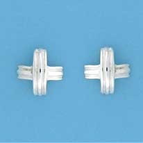SPC LINED DOMED CROSS STUDS
