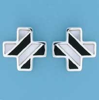 SPC M.O.P/ONYX DIAGONAL INLAY PLUS STUDS
