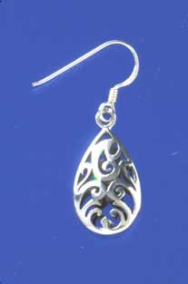 SPC FILIGREE TEARDROP DROP EARRINGS    =