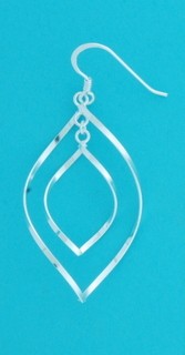 SPC DROP ERRINGS DOUBLE FLAT MARQ