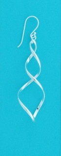 SPC DROP EARING OPEN PEAR TWIST