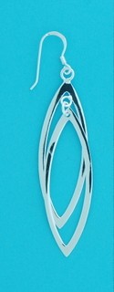 SPC DROP ERRINGS DOUBLE FLAT OVAL