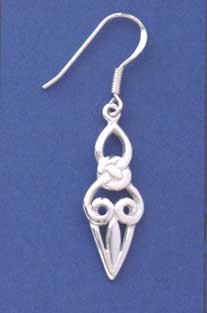 SPC DAGGER SHAPE CELTIC DROP EARRING