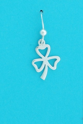 SPC CUTOUT THREE LEAF CLOVER EARRINGS  =