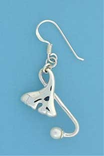 SPC PEARL ART NOUVEAU DROP EARRINGS    =