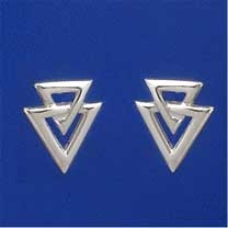 SPC 14mm CUTOUT LINKED TRIANGLES STUDS =