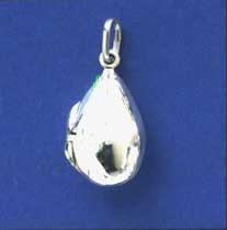 SPC 18x12mm TEARDROP PLAIN LOCKET      =