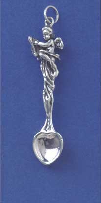 SPC 50mm CHERUB DES.HEART SHAPED SPOON =