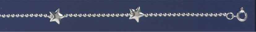 SPC BEAD CHAIN WITH STARS BRACELET