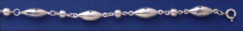SPC BEAD AND BEAN LINK BRACELET        =