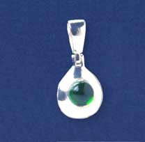 SPC BLUE STONE TEARDROP PENDANT