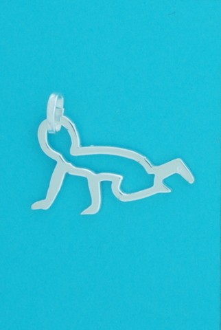 SPC CUTOUT CRAWLING BABY PENDANT
