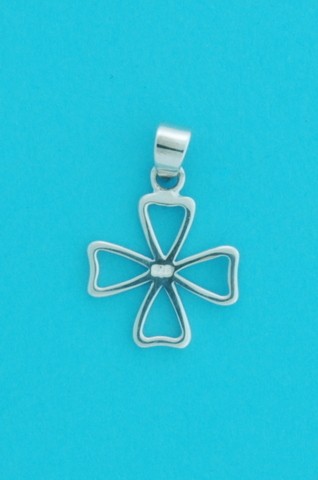 SPC 16mm CUTOUT FOURLEAF CLOVER PEND   =